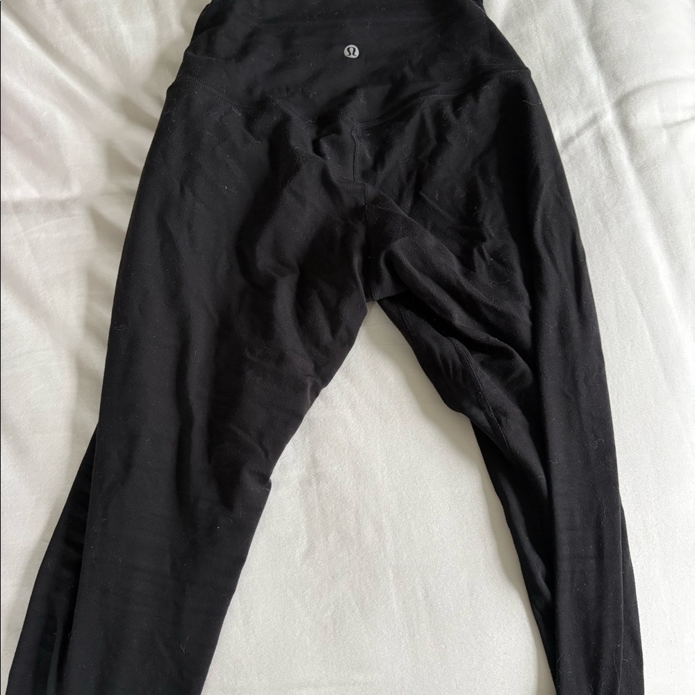 Black lululemon align 7/8 pant, 25”, size 6